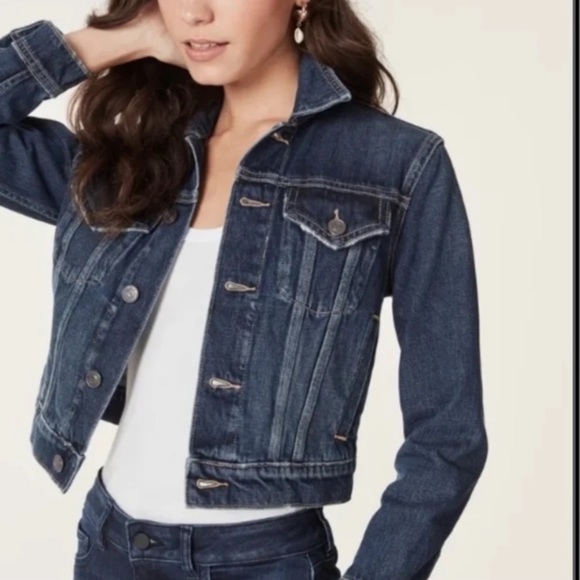 CURRENT /ELLIOTT NWT BABY TRUCKER DENIM JACKET - Picture 2 of 10